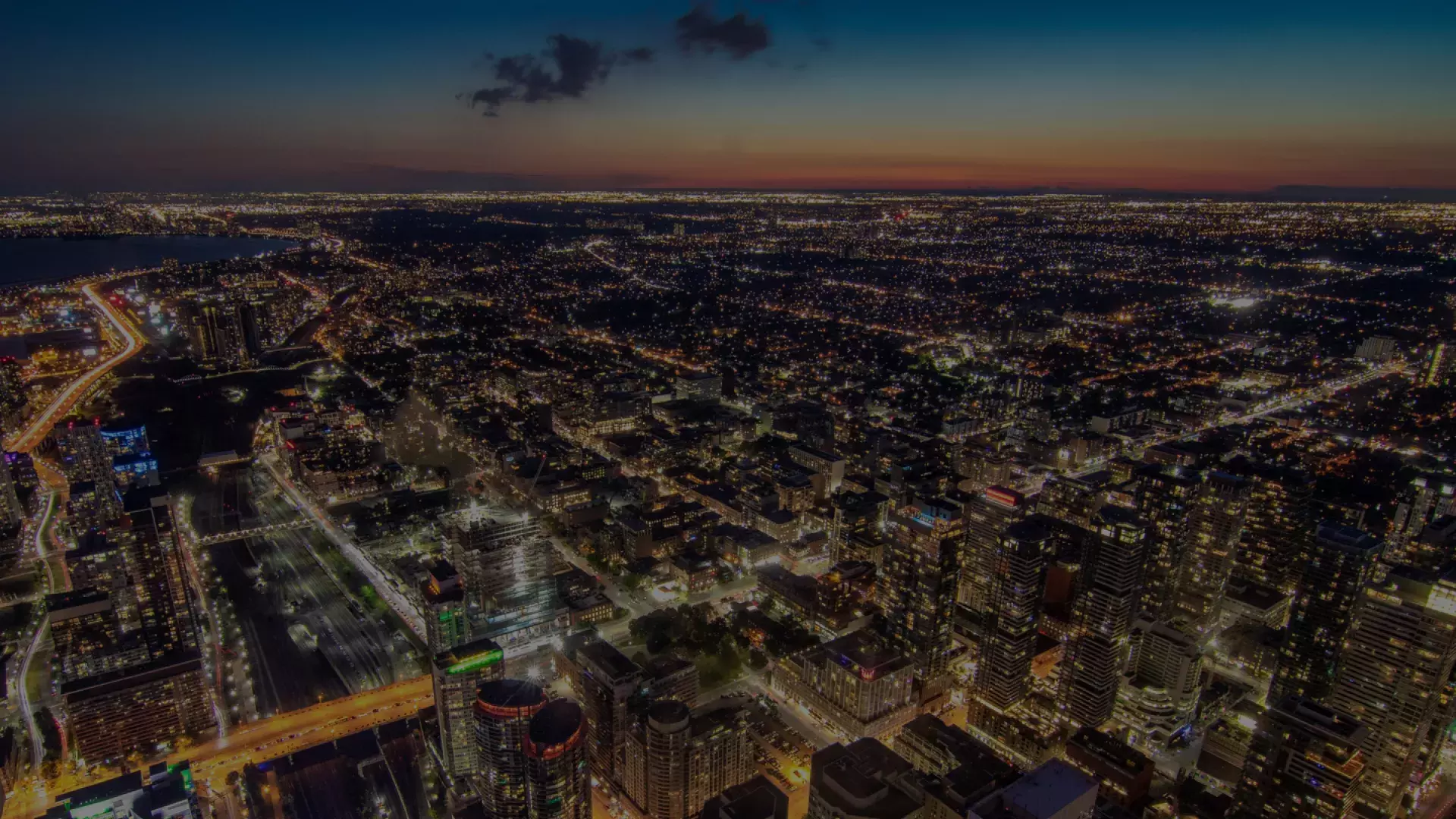 Cityscape view from the 360 Restaurant