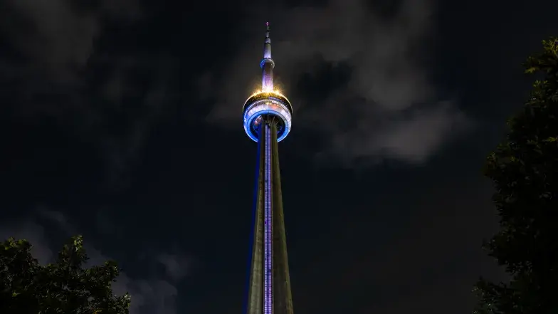 Art by Andrés Ramírez Gaviria on the CN Tower