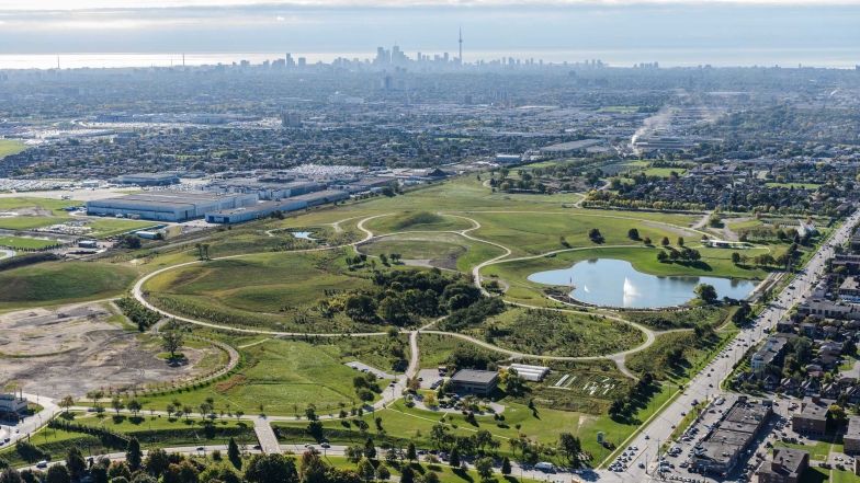 Aerial view of Downsview Park