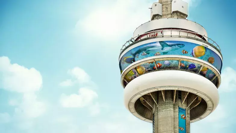 Ripley's Aquarium design on CN Tower radome