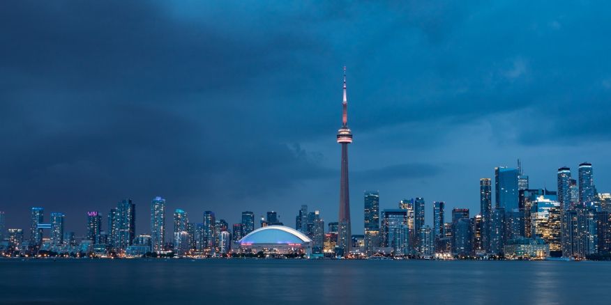 Download wallpapers 4k, Toronto, sunset, CN Tower, modern buildings, Canada,  capital of Ontario, North America, cityscapes for desktop free. Pictures  for desktop free